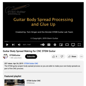 Screenshot for Guitar Body Spread Making for CNC STEM Guitar