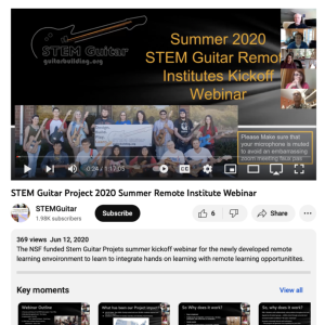 Screenshot for Guitarbuilding.org STEM Guitar Project