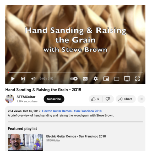 Screenshot for Hand Sanding & Raising the Grain (Part 7 of 20)