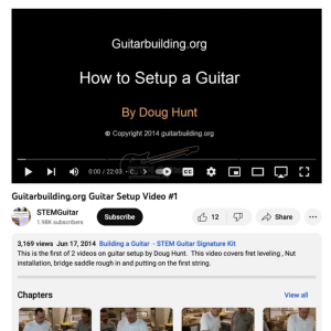 Screenshot for How to Setup a Guitar, Video 1