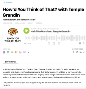 Screenshot for How'd You Think of That? with Temple Grandin  Nalini Nadkarni and Temple Grandin (S1, Ep. 2)