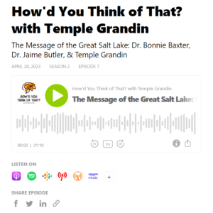 Screenshot for How'd You Think of That? with Temple Grandin: The Message of the Great Salt Lake (S2, Ep. 7)