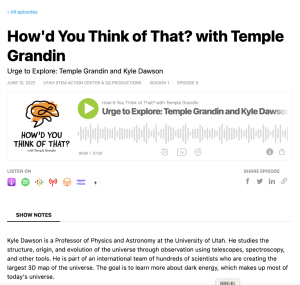 Screenshot for How'd You Think of That? with Temple Grandin Urge to Explore: Temple Grandin and Kyle Dawson (S1, Ep. 9)