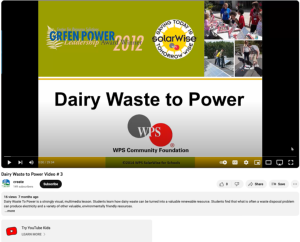 Screenshot for Dairy Waste to Power Video (3 of 5): Cow Waste to Biosolids