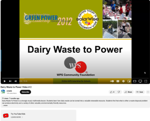 Screenshot for Dairy Waste to Power Video (2 of 5): Cows to Milk