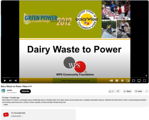 Screenshot for Dairy Waste to Power Video (4 of 5): Biogas to Electricity