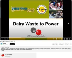 Screenshot for Dairy Waste to Power Video (5 of 5): Conclusion