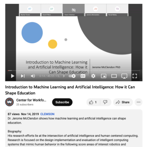 Screenshot for Introduction to Machine Learning and Artificial Intelligence: How it Can Shape Education