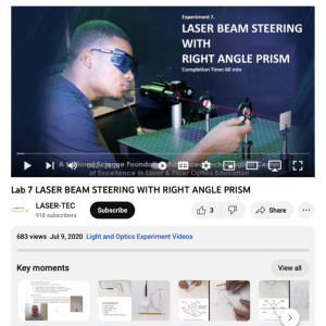 Screenshot for Laser Beam Steering with Right Angle Prism (Lab 7 of 23)
