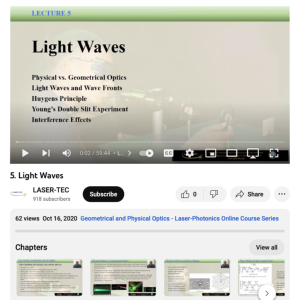 Screenshot for Lecture 5 - Light Waves