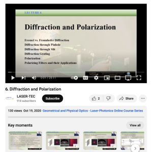 Screenshot for Lecture 6 - Diffraction and Polarization