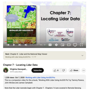 Screenshot for Locating Lidar Data (Chapter 7 of 22)