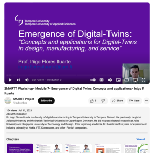 Screenshot for Module 7 - Emergence of Digital Twins: Concepts and applications