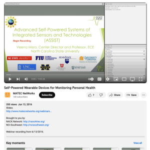 Screenshot for NACK Webinar: Self-Powered Wearable Devices for Monitoring Personal Health