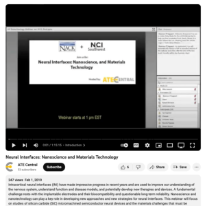 Screenshot for Neural Interfaces: Nanoscience and Materials Technology