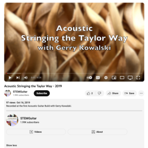 Screenshot for Part 4: Acoustic Stringing the Taylor Way