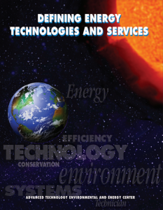 Screenshot for Defining Energy Technologies and Services