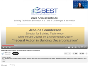 Screenshot for Federal Action in Building Decarbonization