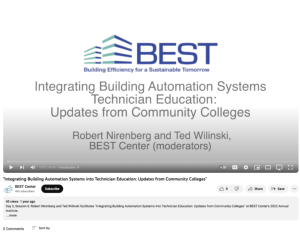 Screenshot for Integrating Building Automation Systems into Technician Education: Updates from Community Colleges