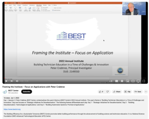 Screenshot for Framing the Institute - Focus on Applications with Peter Crabtree