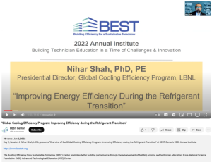 Screenshot for Global Cooling Efficiency Program: Improving Efficiency during the Refrigerant Transition