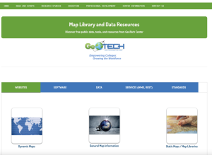Screenshot for GeoTech Center Map and Data Library