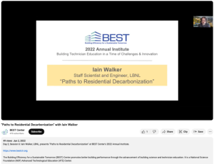 Screenshot for Paths to Residential Decarbonization With Iain Walker