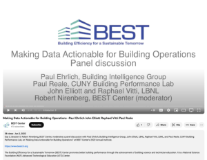 Screenshot for Making Data Actionable for Building Operations