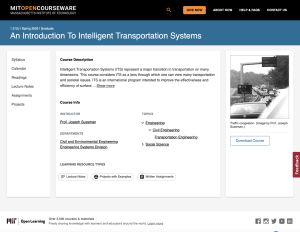 Screenshot for An Introduction to Intelligent Transportation Systems