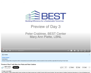 Screenshot for Preview of Day 3 With Mary Ann Piette and Peter Crabtree