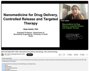 Screenshot for MNT-CURN Seminar Series: Nanomedicine for Drug Delivery, Controlled Release, and Targeted Therapy