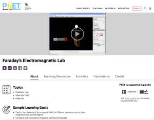Screenshot for Faraday's Electromagnetic Lab