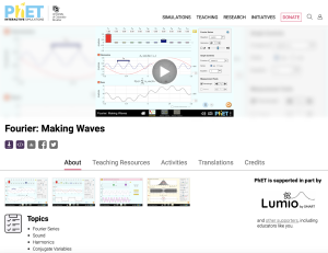 Screenshot for Fourier: Making Waves - Quantum Mechanics, Harmonic Motion, Wavelength
