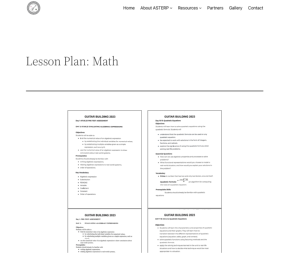 Screenshot for Lesson Plan: Math