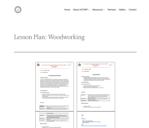 Screenshot for Lesson Plan: Woodworking
