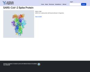 Screenshot for SARS-CoV-2 Spike Protein