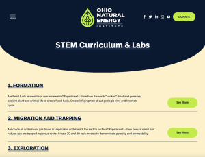 Screenshot for Ohio Oil & Gas Energy Education Program: Curriculum & Labs