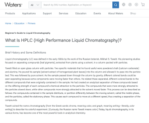 Screenshot for HPLC- High Performance Liquid Chromatography