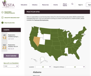 Screenshot for VESTA Practicum Sites