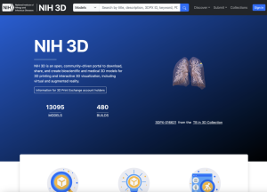 Screenshot for NIH 3D Print Exchange