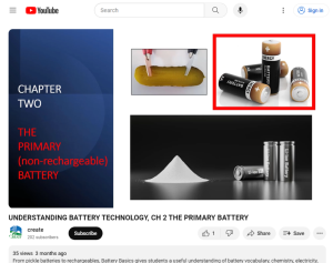 Screenshot for Understanding Battery Technology, Ch 2: The Primary Battery