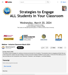 Screenshot for Strategies to Engage All Students in the Classroom