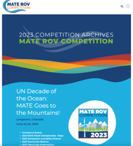 Screenshot for MATE ROV Competition: 2023 Competition Archives