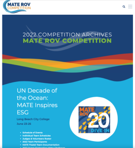 Screenshot for MATE ROV Competition: 2022 Competition Archives