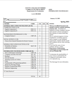 Screenshot for Data Science Certificate and Program Check Sheets
