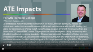 Screenshot for ATE Impacts: Forsyth Technical College