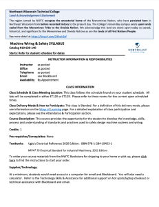 Screenshot for Machine Wiring & Safety Syllabus