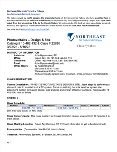 Screenshot for Photovoltaics – Design & Site: Syllabus