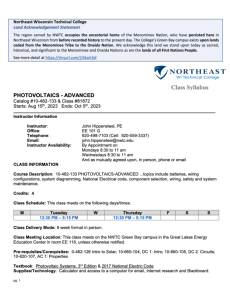 Screenshot for Photovoltaics - Advanced: Course Outcome Summary and Syllabus