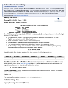 Screenshot for Welding-Gas Service 2: Course Outcome Summary and Syllabus